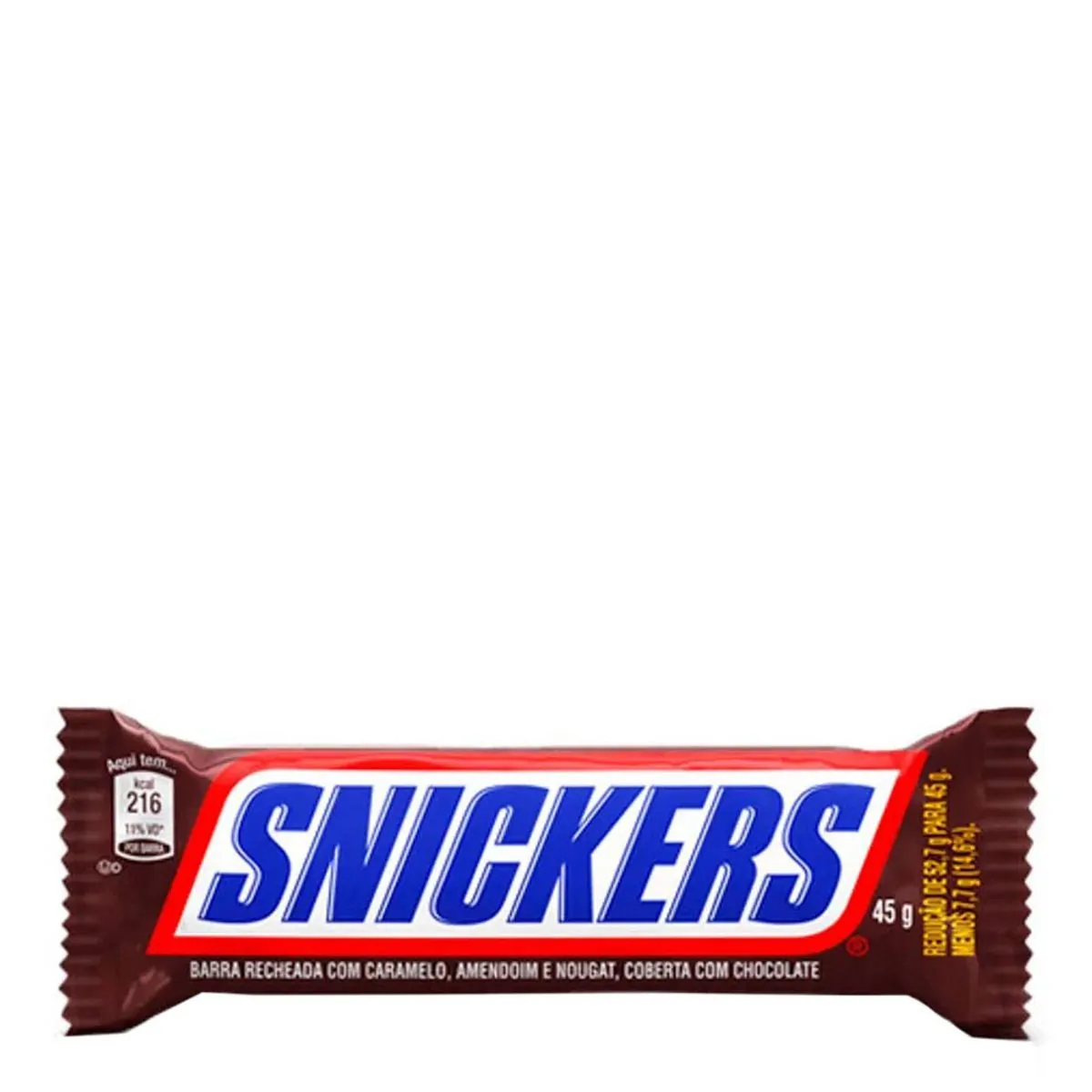 Thumbnail de CHOCOLATE SNICKERS ORIGINAL BARRA 45G