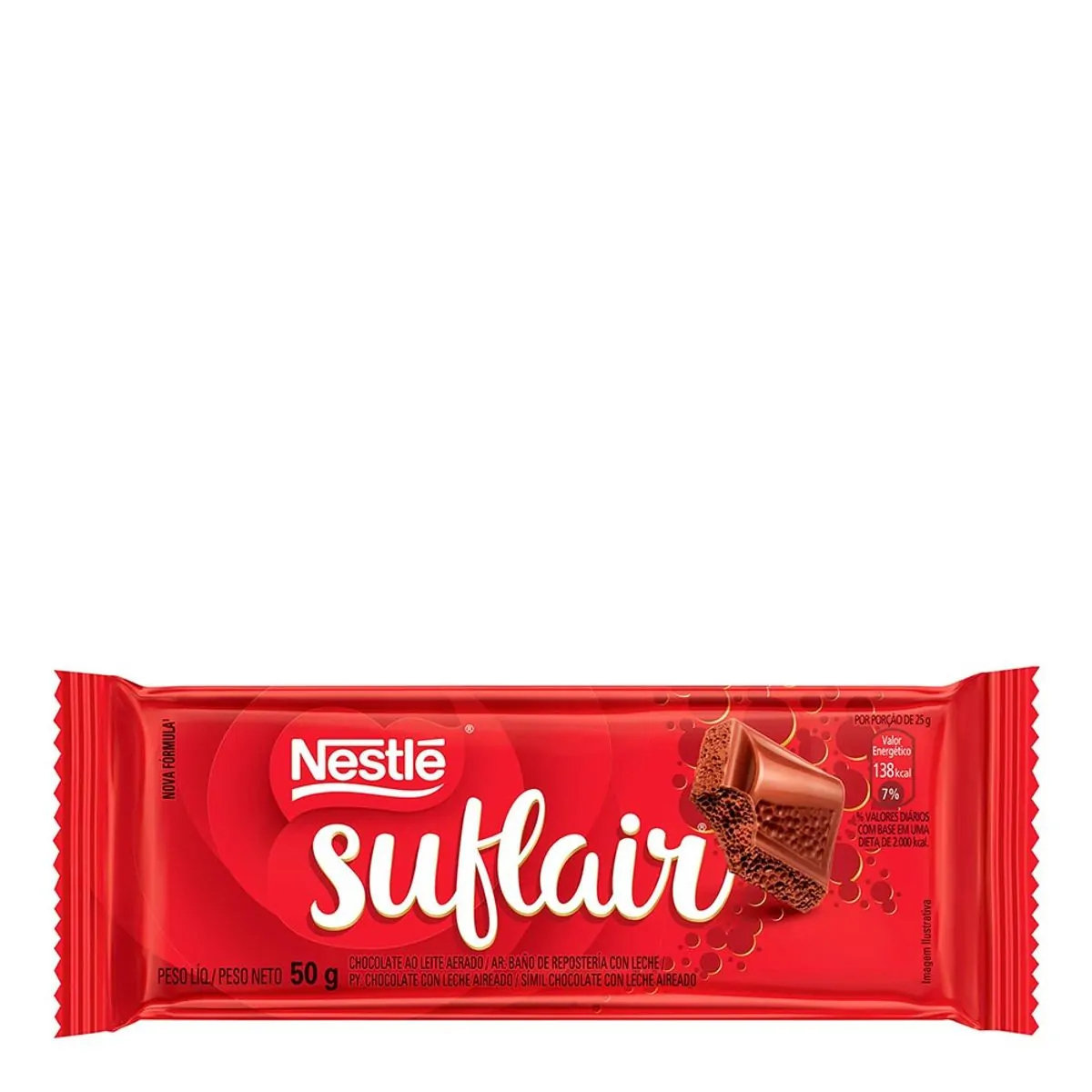 CHOCOLATE SUFLAIR AO LEITE 50G