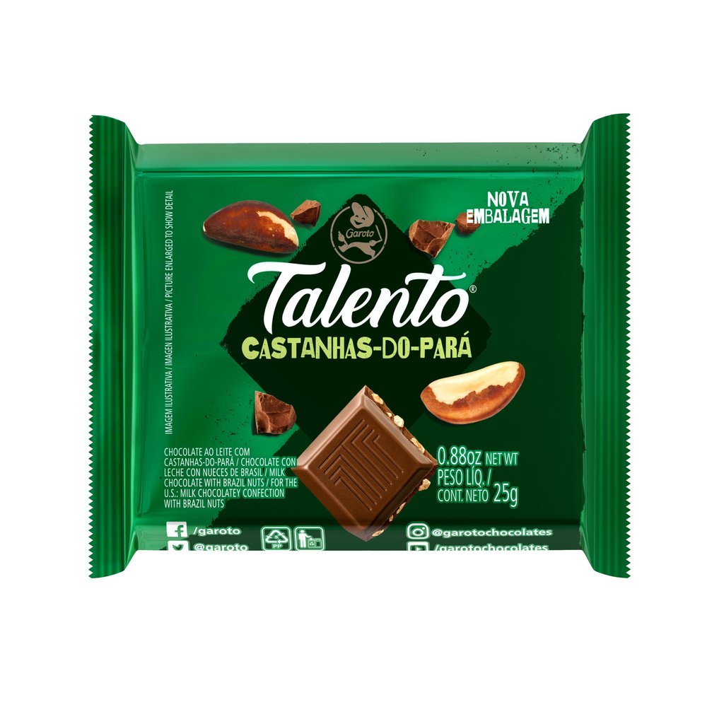 Thumbnail de CHOCOLATE TALENTO CASTANHA DO PARA 25G