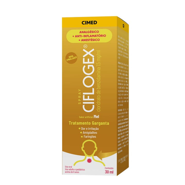CIFLOGEX 1,5MG/ML COLUTORIO SPRAY 30ML SABOR MEL CIMED