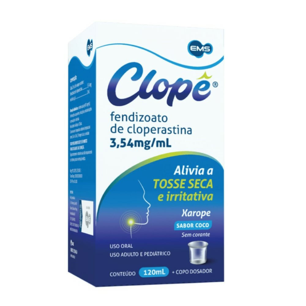 CLOPE 3,54MG/ML XAROPE 120ML EMS