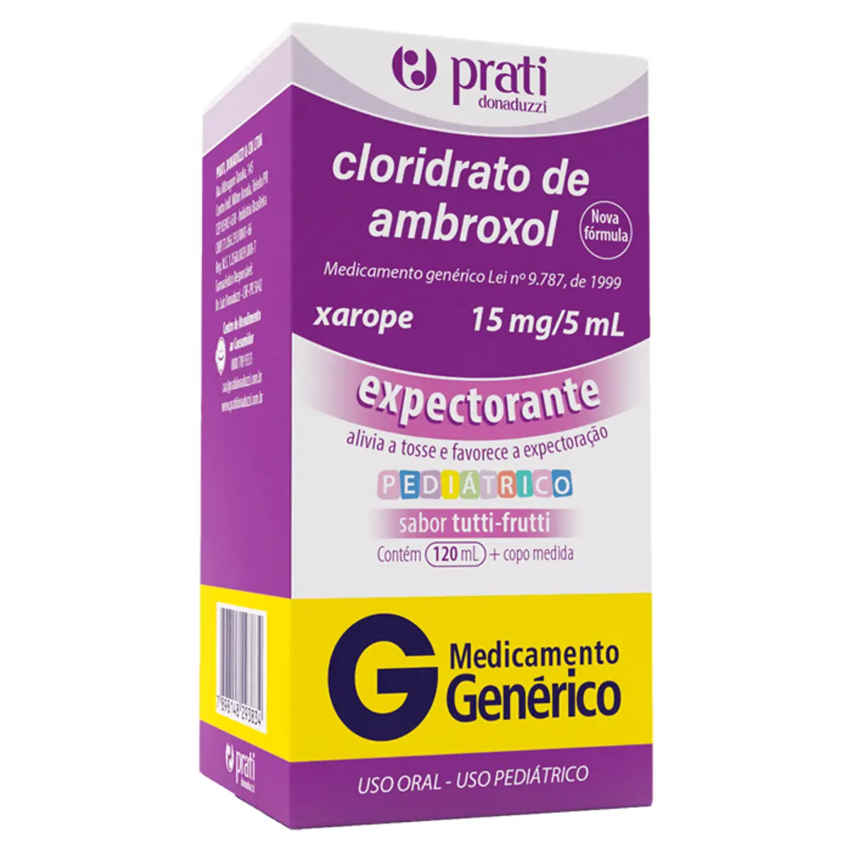 Thumbnail de CLORIDRATO DE AMBROXOL 3MG/ML PRATI DONADUZZI XAROPE 120ML