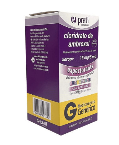 CLORIDRATO DE AMBROXOL 3MG/ML PRATI DONADUZZI XAROPE 120ML