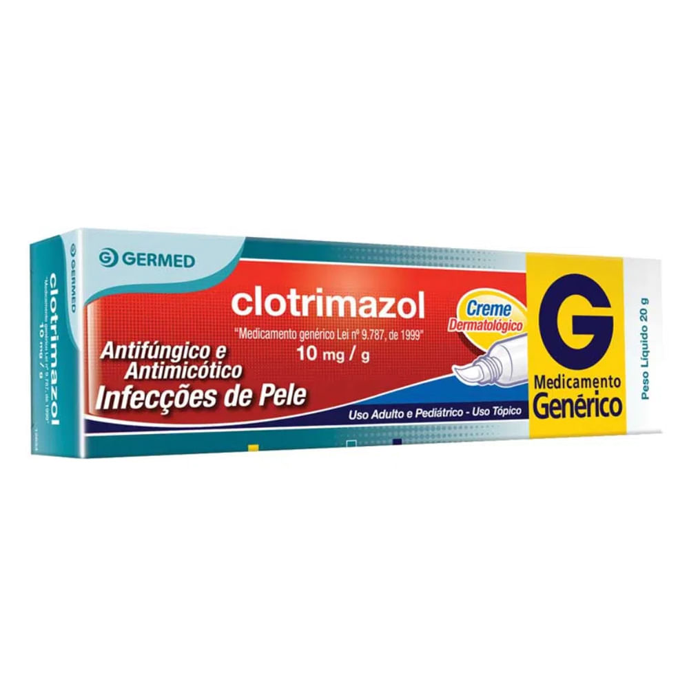 CLOTRIMAZOL 10MG GERMED GENERICOS CREME 20G