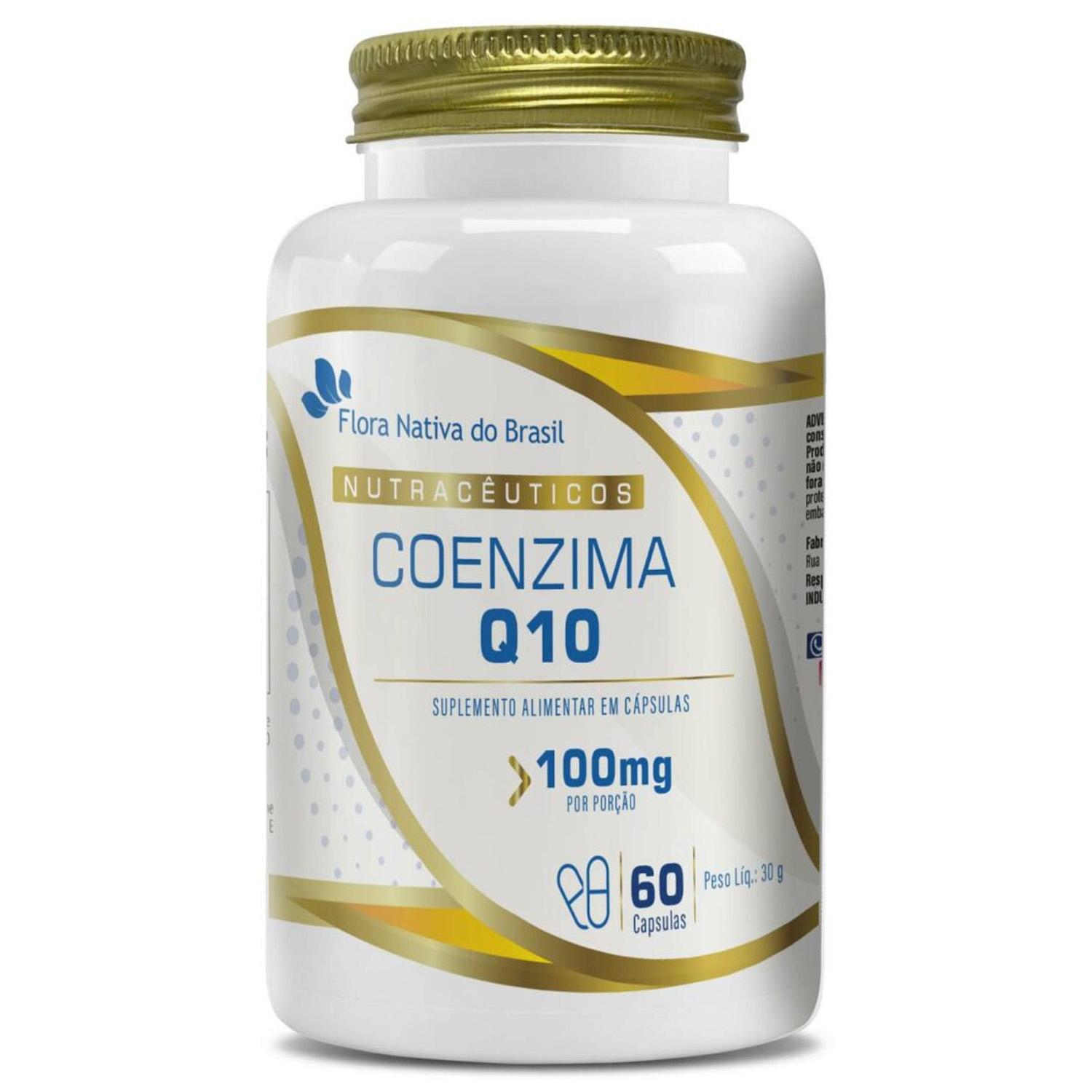 COENZIMA Q10 100MG FLORA NATIVA COM 60 CAPSULAS