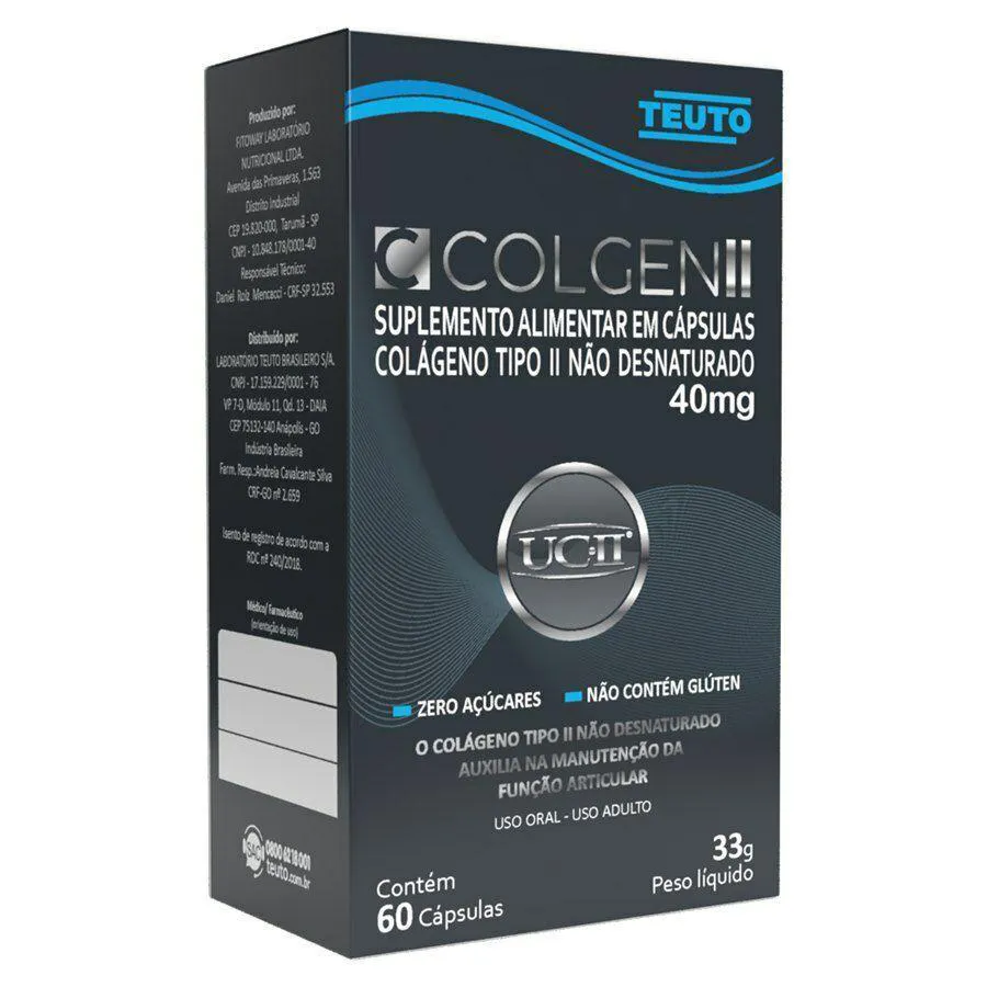 COLGEN II 40MG TEUTO CAIXA COM 60 CAPSULAS