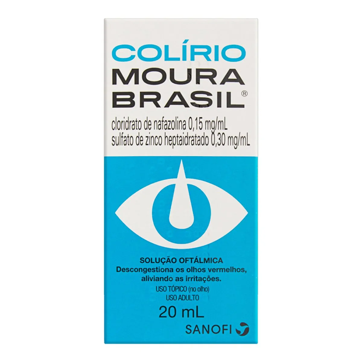 COLIRIO MOURA BRASIL 0.15 E 0.3MG/ML SANOFI SOLUCAO OFTALMICA 20ML