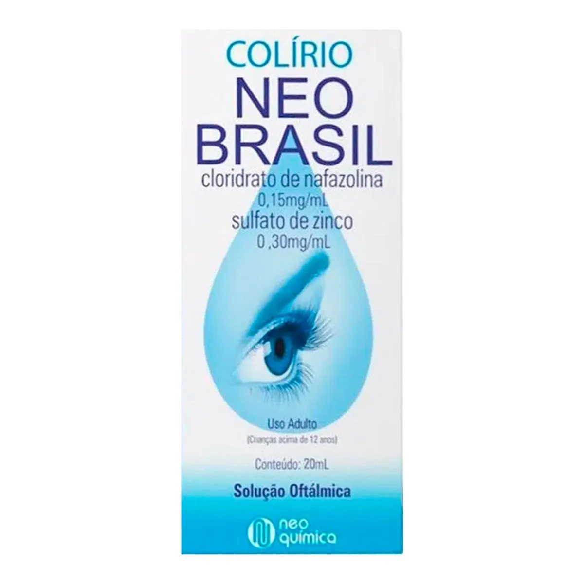 COLIRIO NEO BRASIL 0.15 E 0.30MG/ML NEO QUIMICA SOLUCAO OFTALMICA 20ML