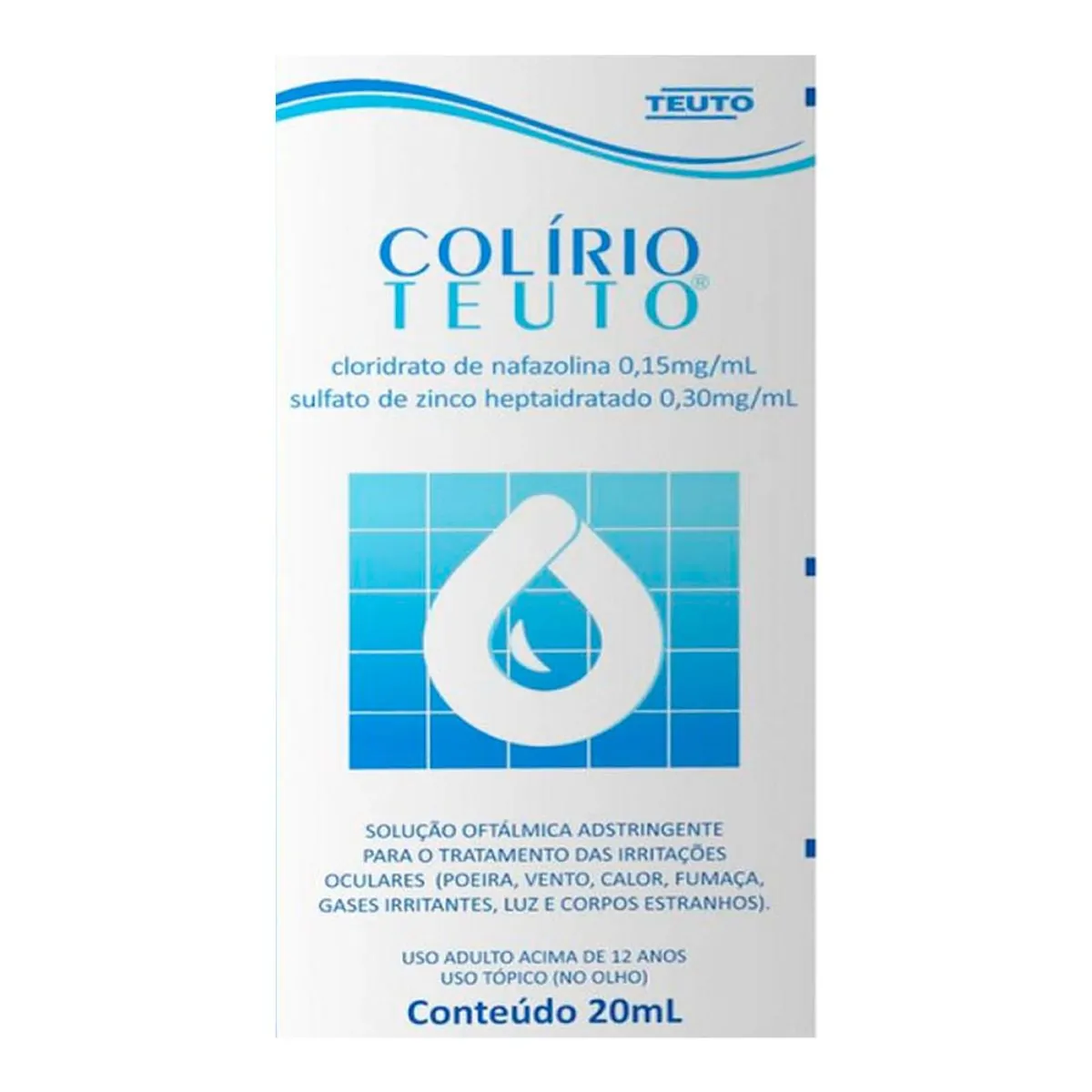 COLIRIO TEUTO 0.15 E 0.3MG TEUTO SOLUCAO OFTALMICA 20ML