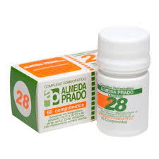 COMPLEXO HOMEOPATICO ALMEIDA PRADO 28 CAIXA COM 60 COMPRIMIDOS