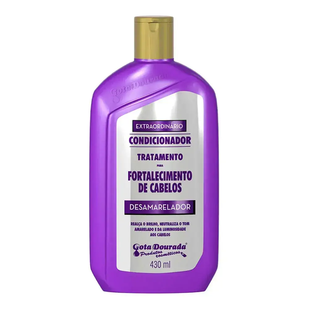 CONDICIONADOR GOTA DOURADA FORTALECIMENTO DESAMARELADOR 430ML