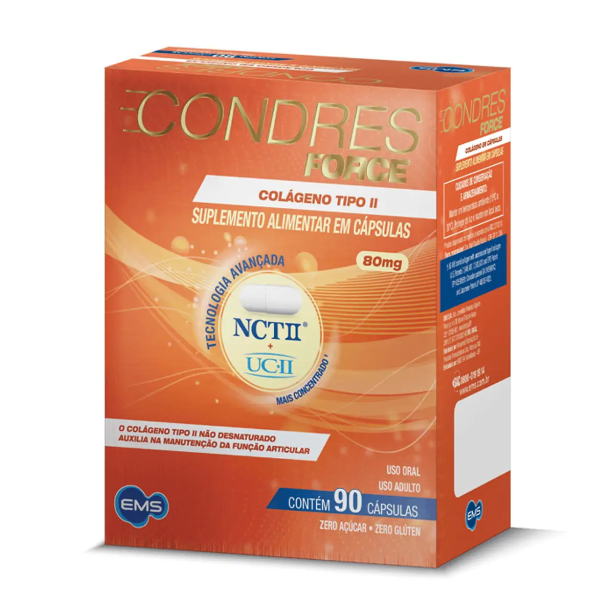 CONDRES FORCE 80MG CAIXA COM 90 CAPSULAS