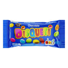 CONFEITO DE CHOCOLATE DISQUETI 40G