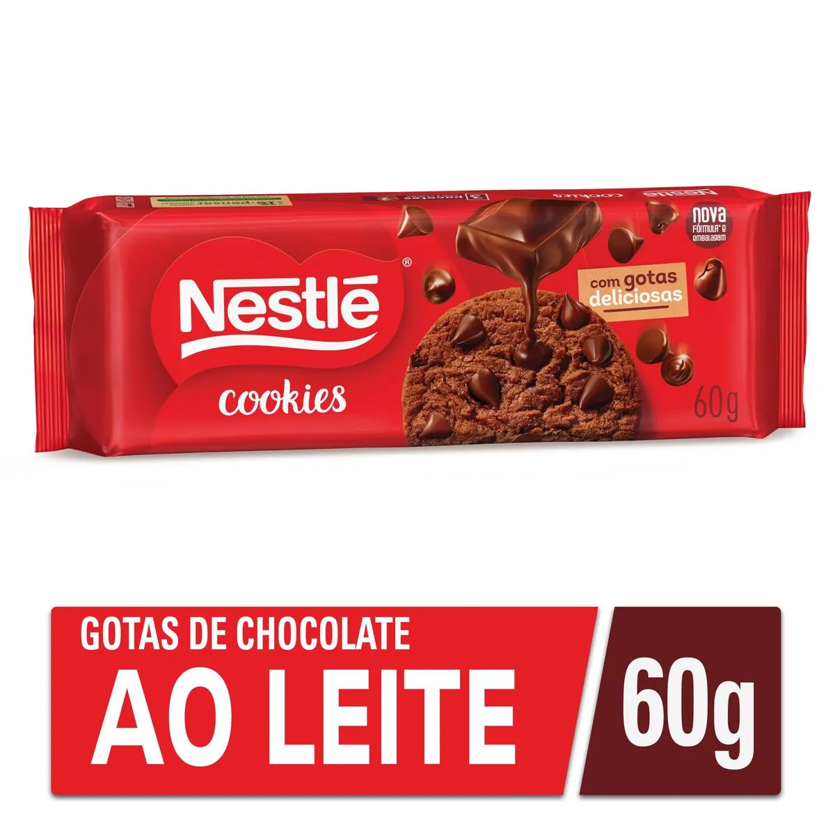 COOKIE CLASSIC COM GOTAS DE CHOCOLATE 60G NESTLE