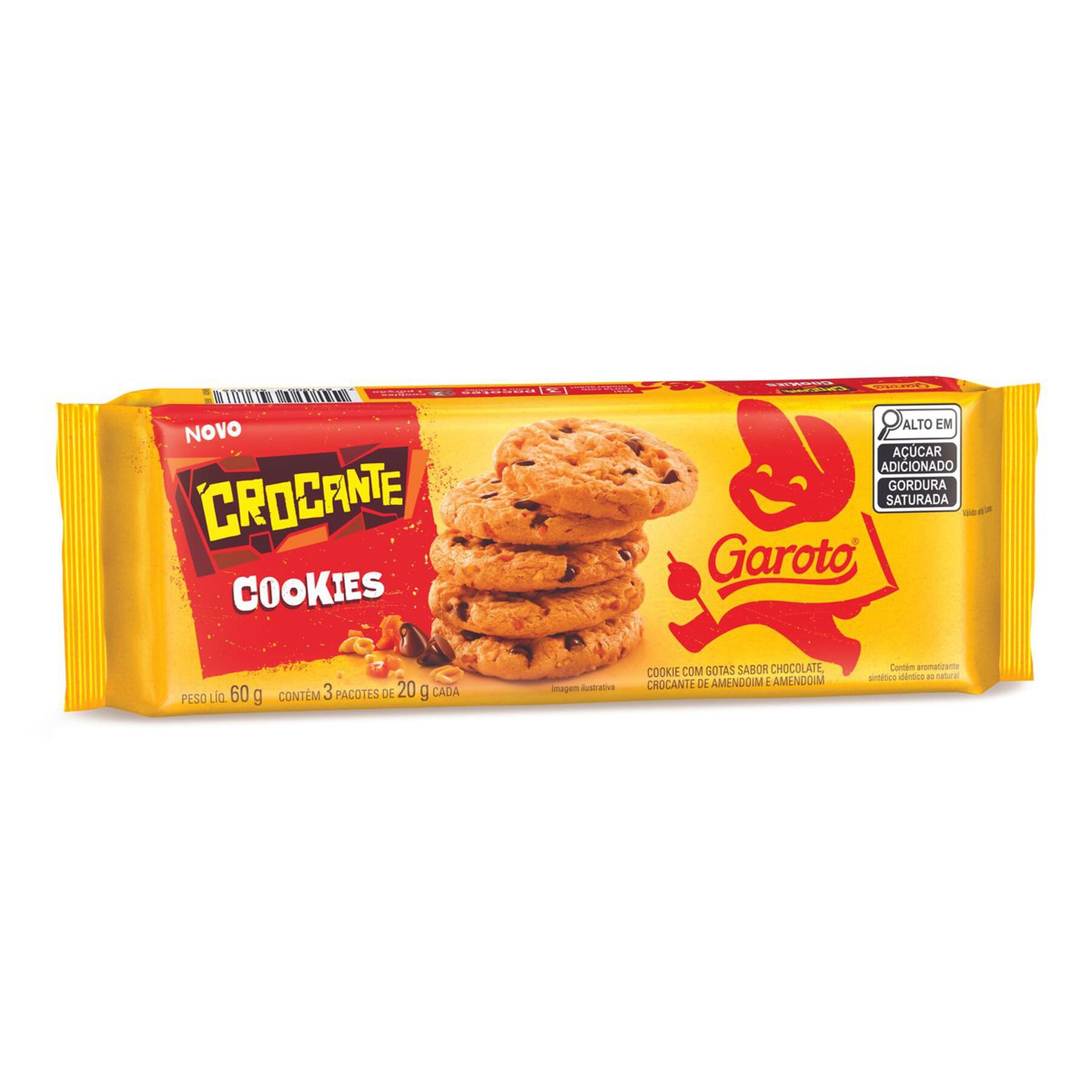 COOKIE GAROTO CROCANTE 60G