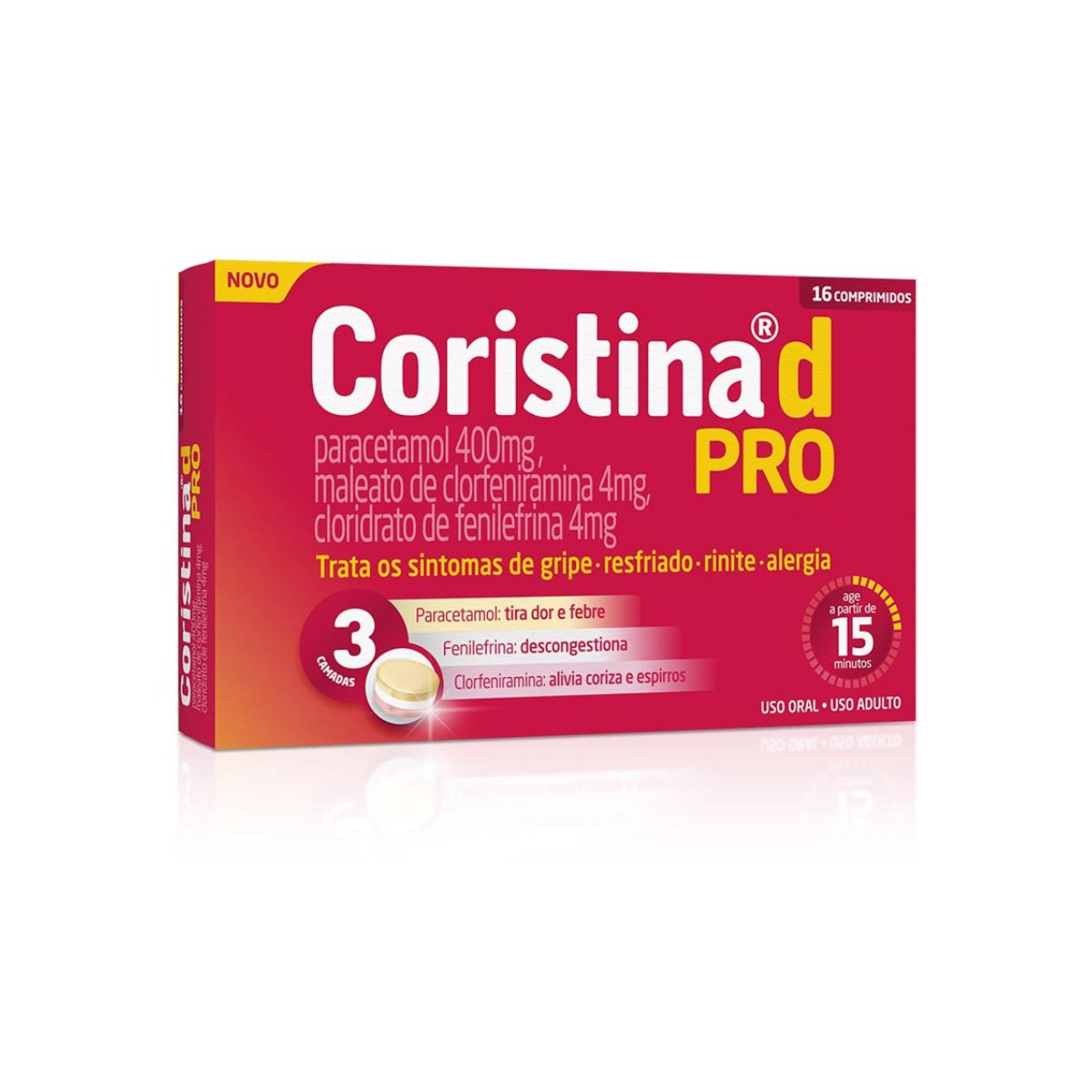 CORISTINA D PRO MANTECORP CAIXA COM 16 COMPRIMIDOS