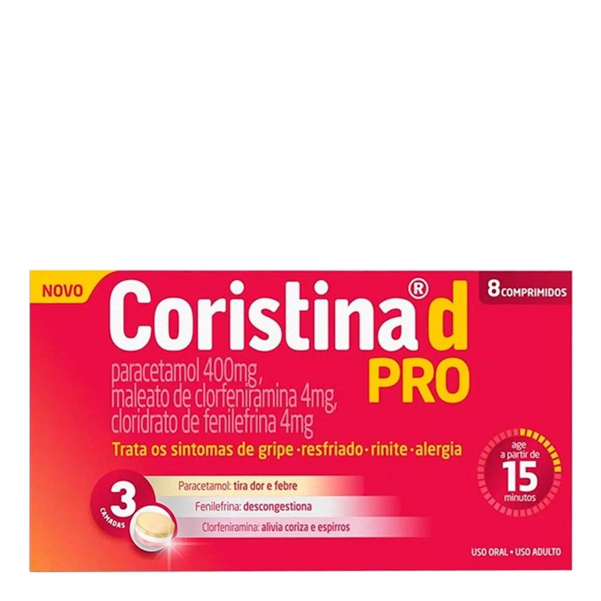 Thumbnail de CORISTINA D PRO MANTECORP CAIXA COM 8 COMPRIMIDOS