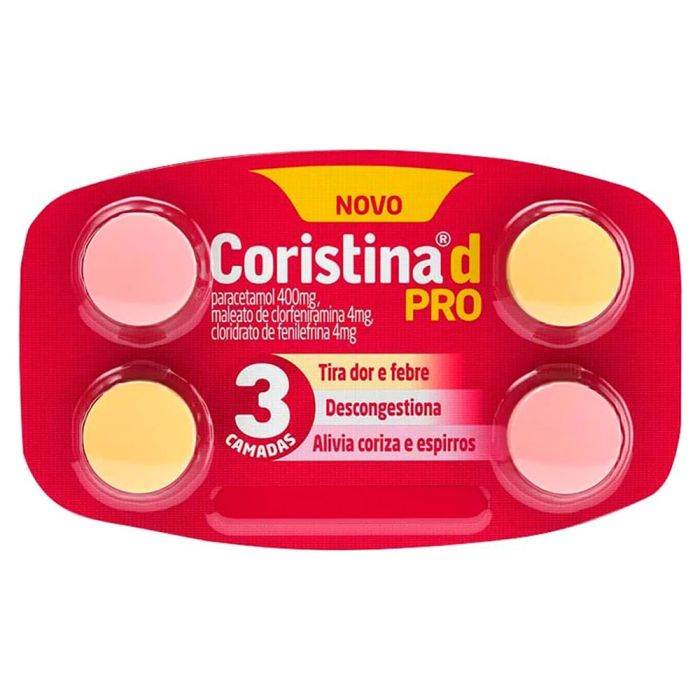 Thumbnail de CORISTINA D PRO MANTECORP CARTELA COM 4 COMPRIMIDOS