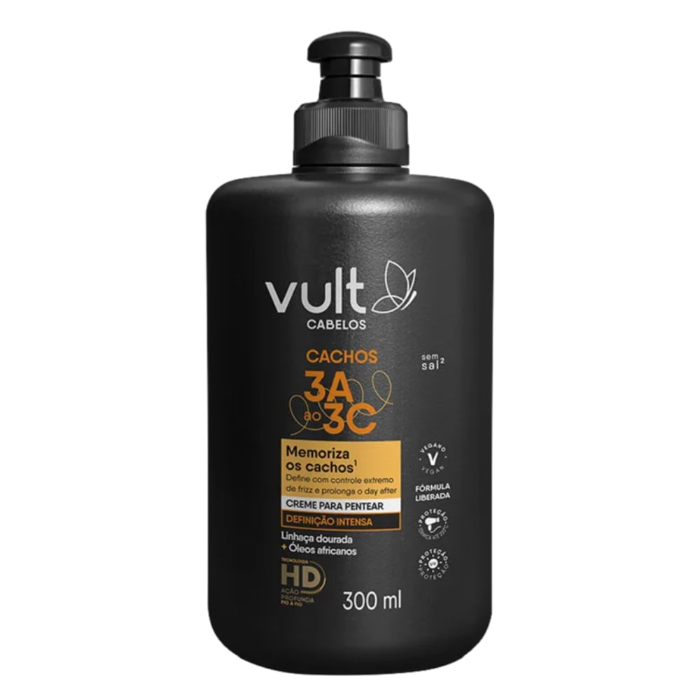 CREME DE PENTEAR VULT HAIR DEFINICAO INTENSA CACHOS 300ML