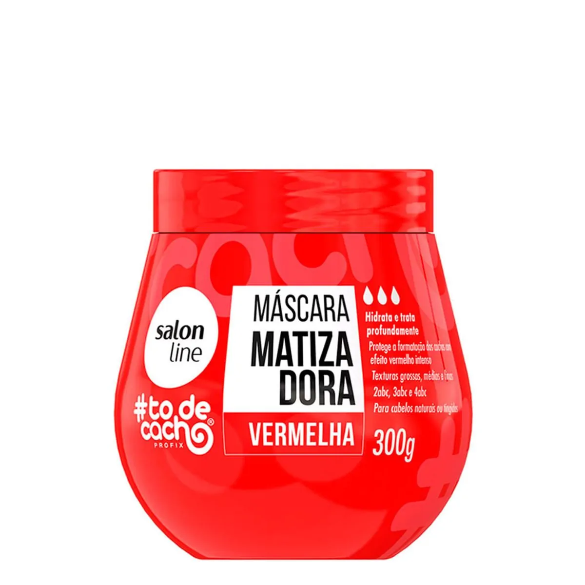 CREME DE TRATAMENTO MATIZADOR SALON LINE TO DE CACHO VERMELHA 300G