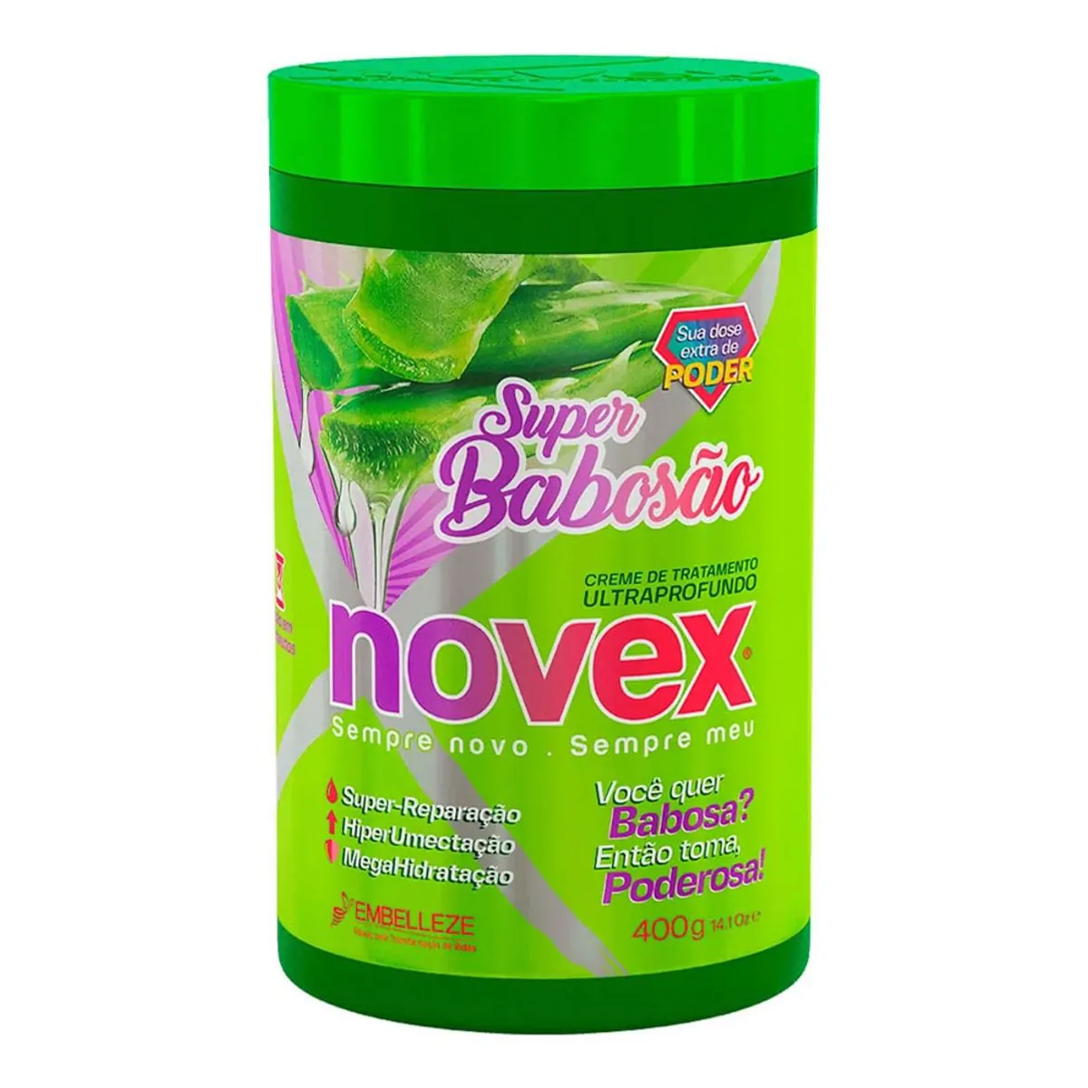 Thumbnail de CREME DE TRATAMENTO NOVEX TOP SUPER BABOSAO 400G