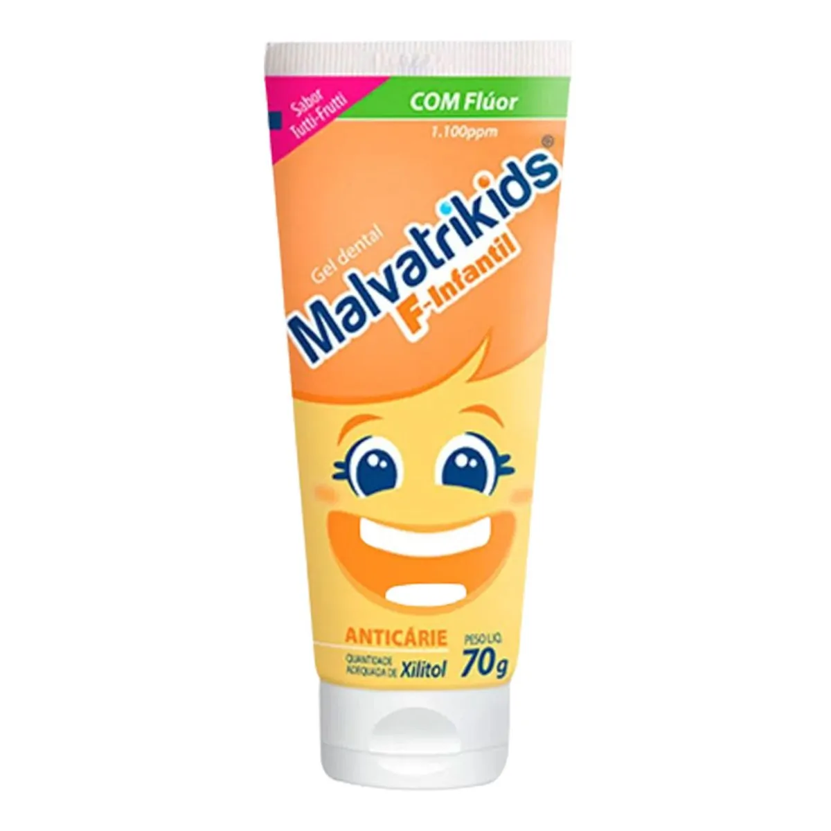 CREME DENTAL MALVATRIKIDS-F COM FLUOR 70G