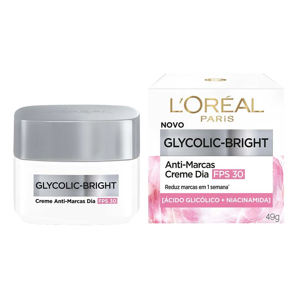 CREME DIURNO L'OREAL PARIS GLYCOLIC BRIGHT 49G
