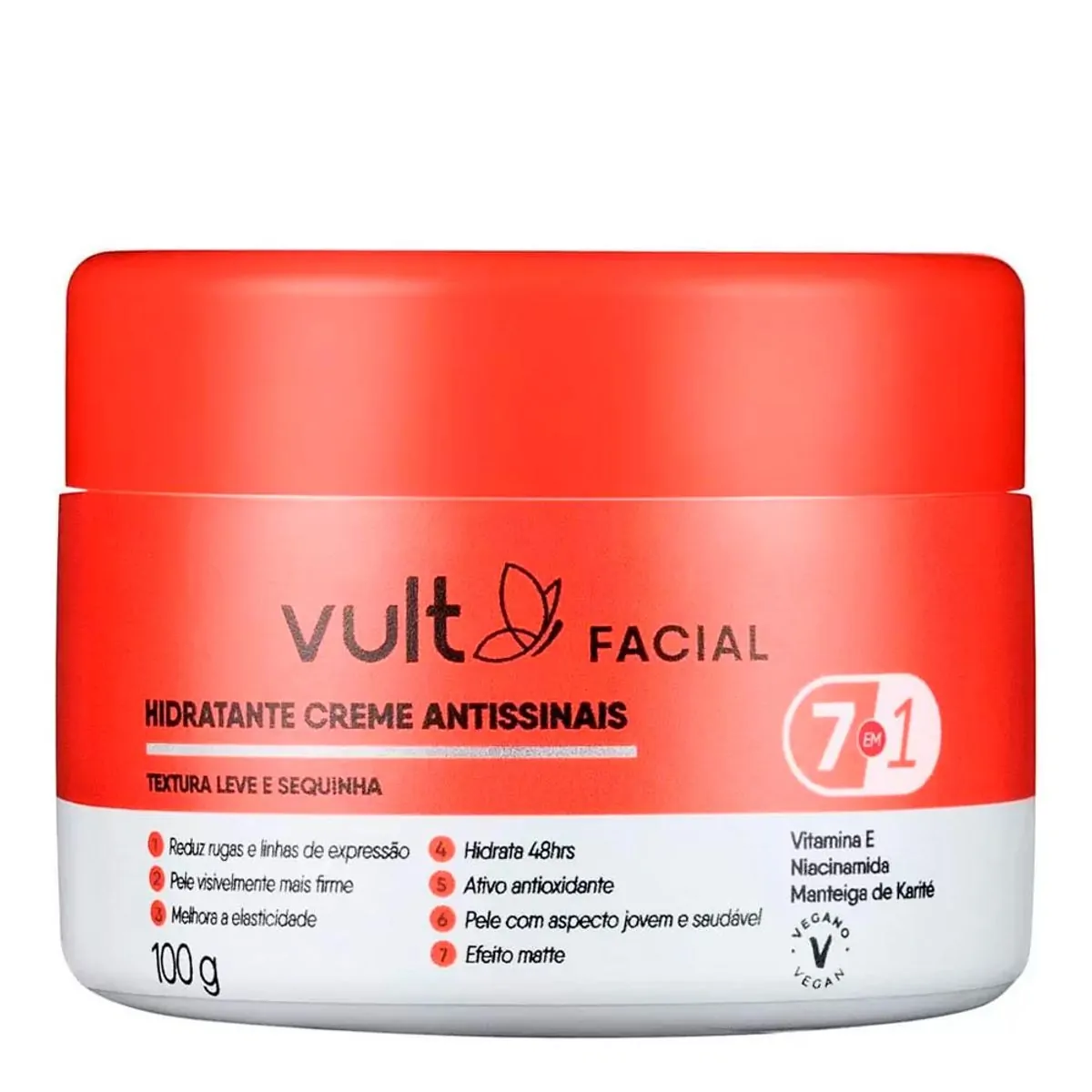 CREME FACIAL ANTISSINAIS VULT CARE 100G