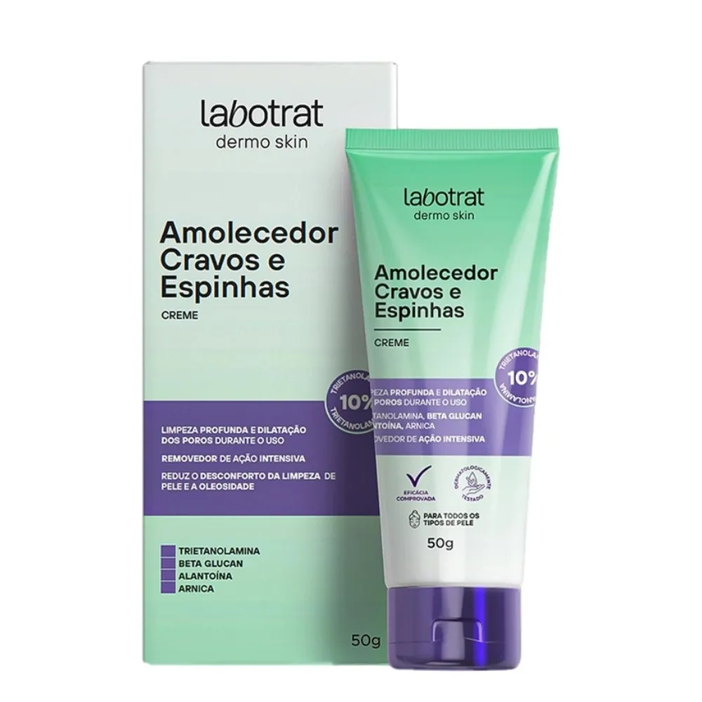 CREME FACIAL LABOTRAT AMOLECEDOR DE CRAVOS E ESPINHAS 50G