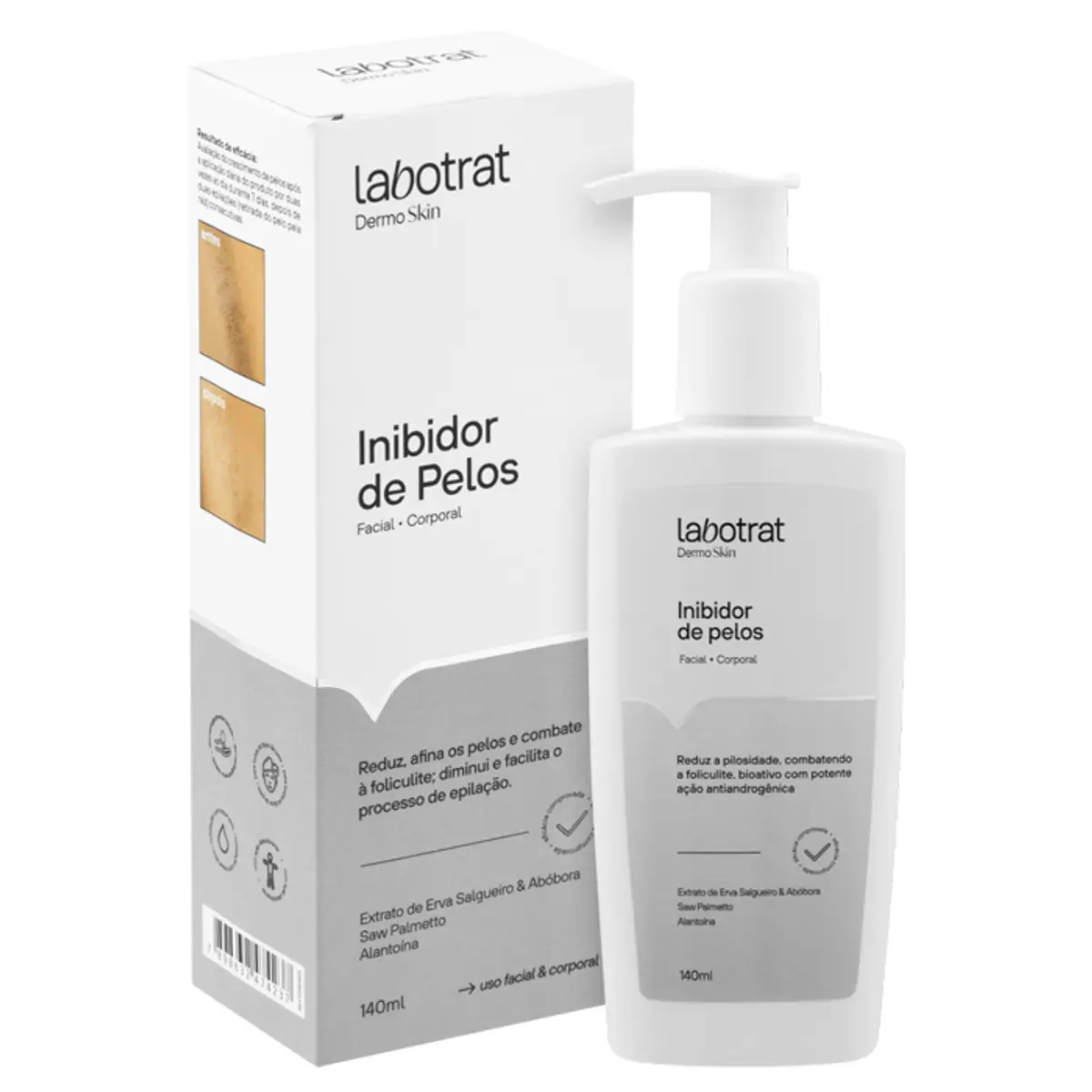 CREME INIBIDOR DE PELOS DERMO SKIN LABOTRAT 140ML