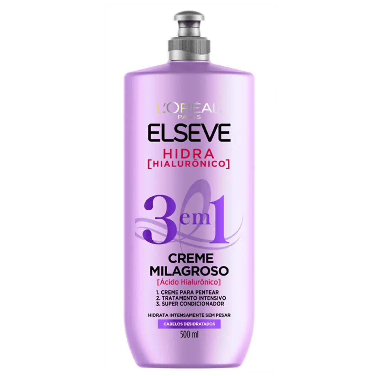 Thumbnail de CREME PARA PENTEAR ELSEVE HIDRA HIALURONICO 3 EM 1 500ML