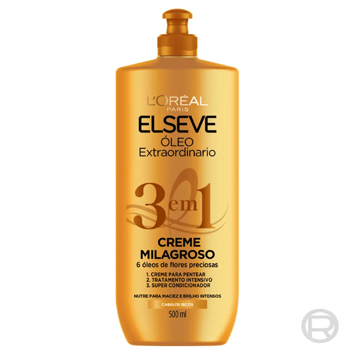 CREME PARA PENTEAR ELSEVE OLEO EXTRAORDINARIO 3 EM 1 500ML