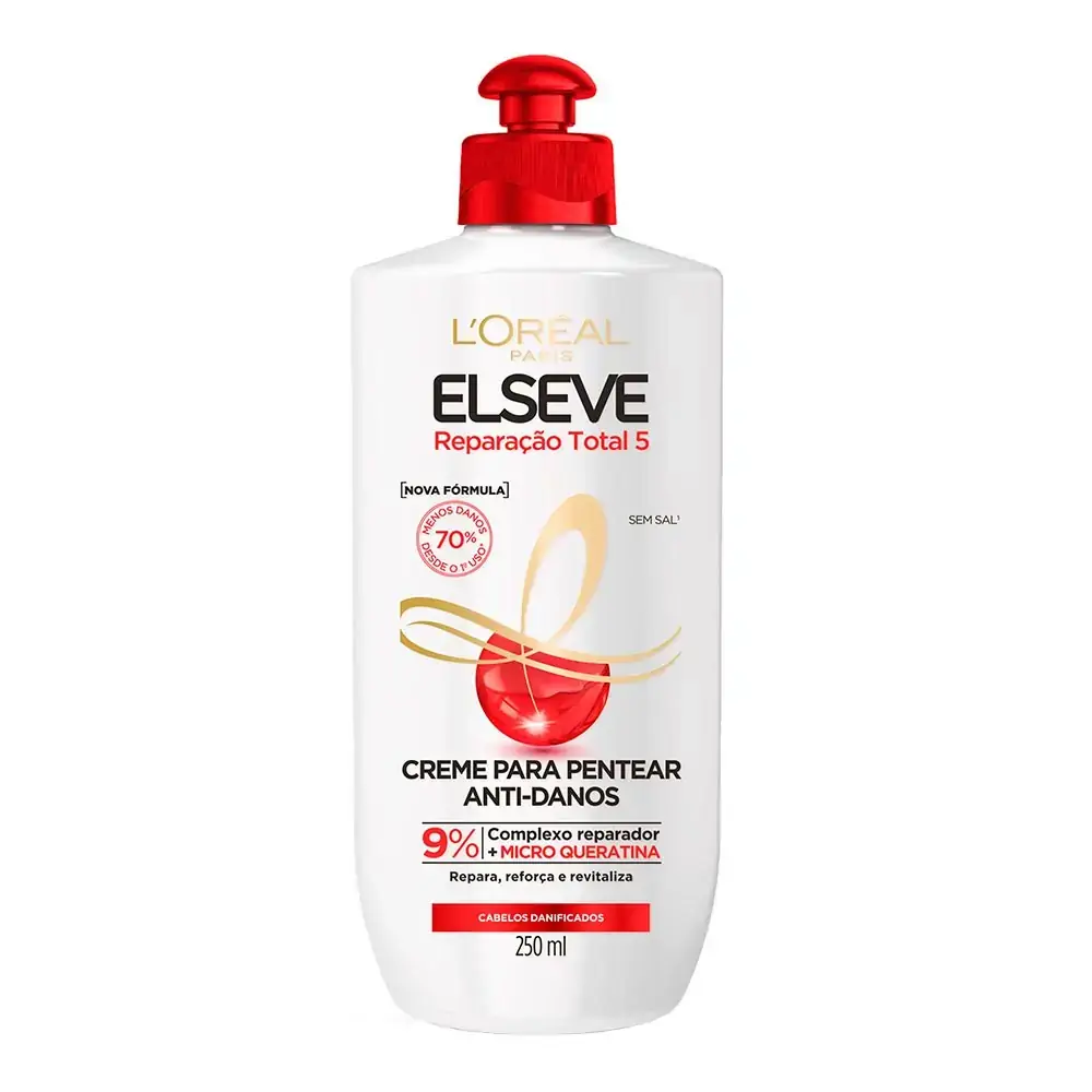 CREME PARA PENTEAR ELSEVE REPARACAO TOTAL 5 250ML