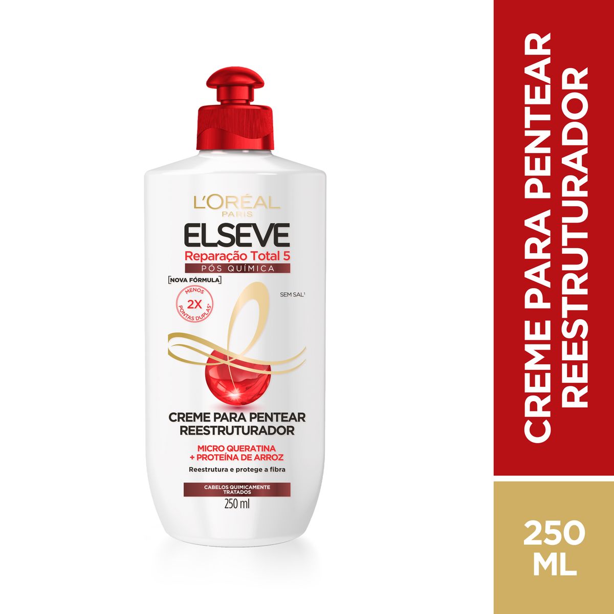 CREME PARA PENTEAR ELSEVE REPARACAO TOTAL 5 3 EM 1 500ML