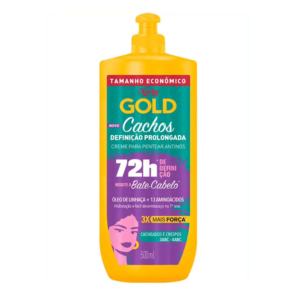 CREME PARA PENTEAR NIELY GOLD CACHOS DEFINIDOS PRO 500ML