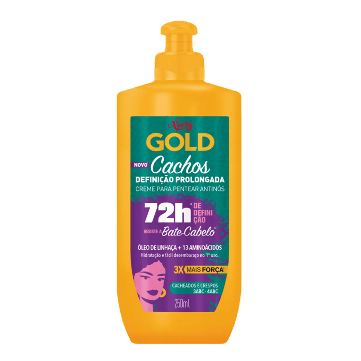 CREME PARA PENTEAR NIELY GOLD DEFINICAO PROLONGADA 250ML