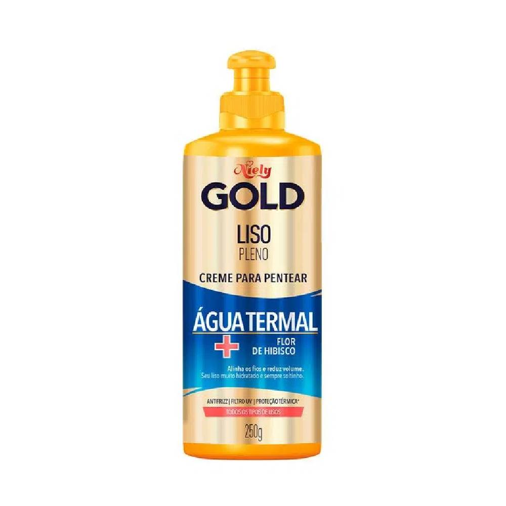 CREME PARA PENTEAR NIELY GOLD LISO PLENO 250G