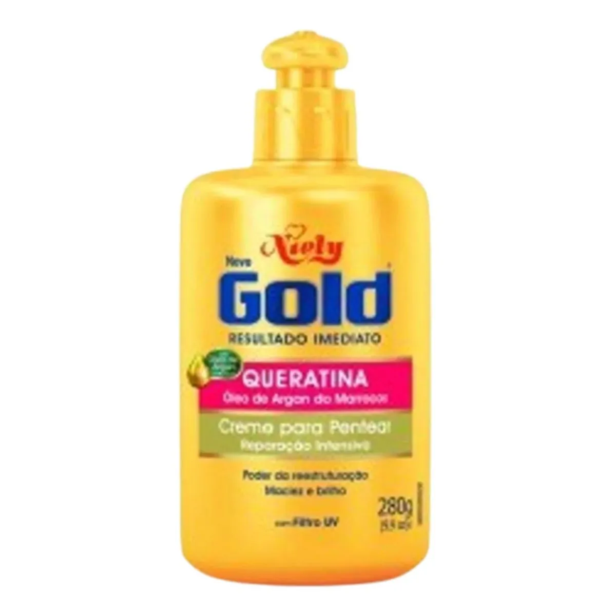 CREME PARA PENTEAR NIELY GOLD RECONSTRUCAO POTENTE 250G