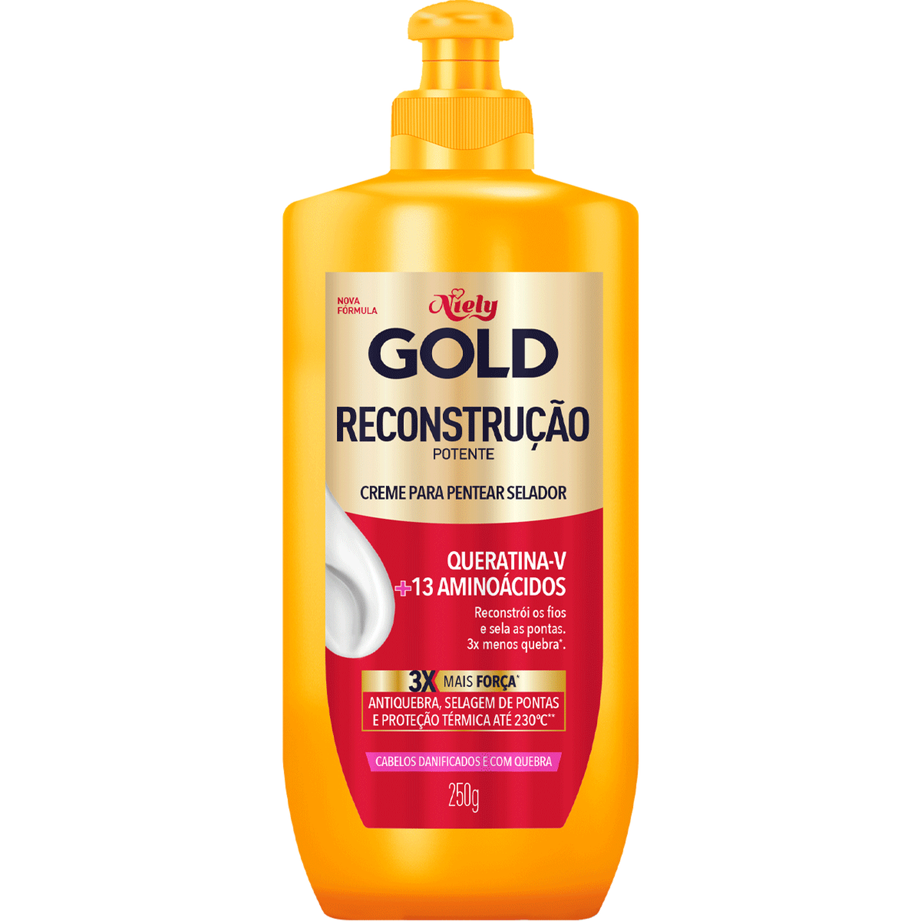 Thumbnail de CREME PARA PENTEAR NIELY GOLD RECONSTRUCAO POTENTE 250G