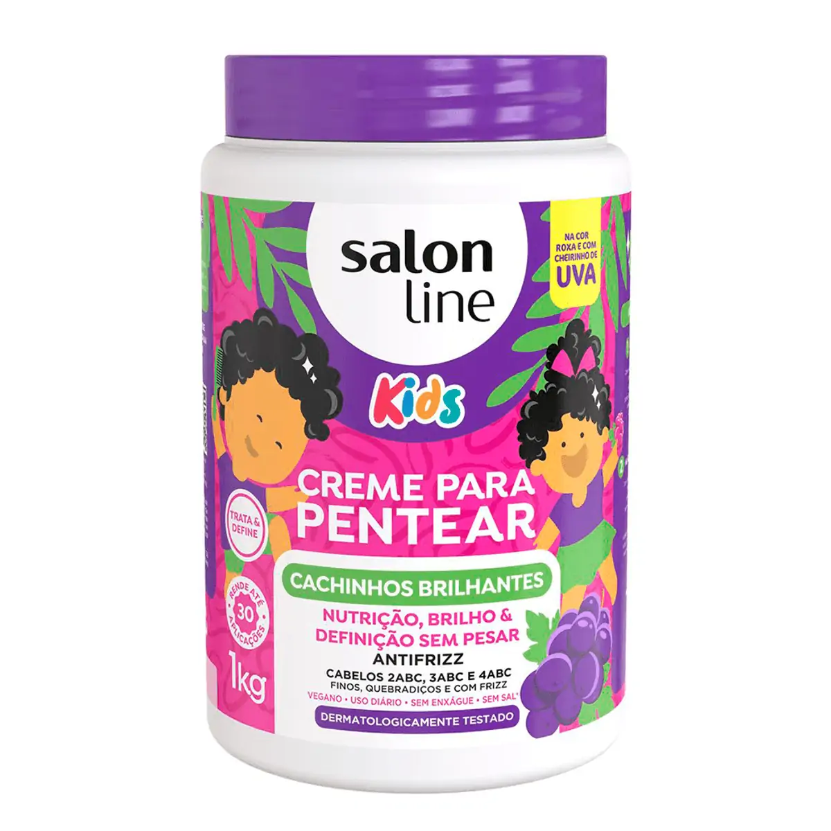 CREME PARA PENTEAR SALON LINE KIDS CACHINHOS BRILHANTES 1KG
