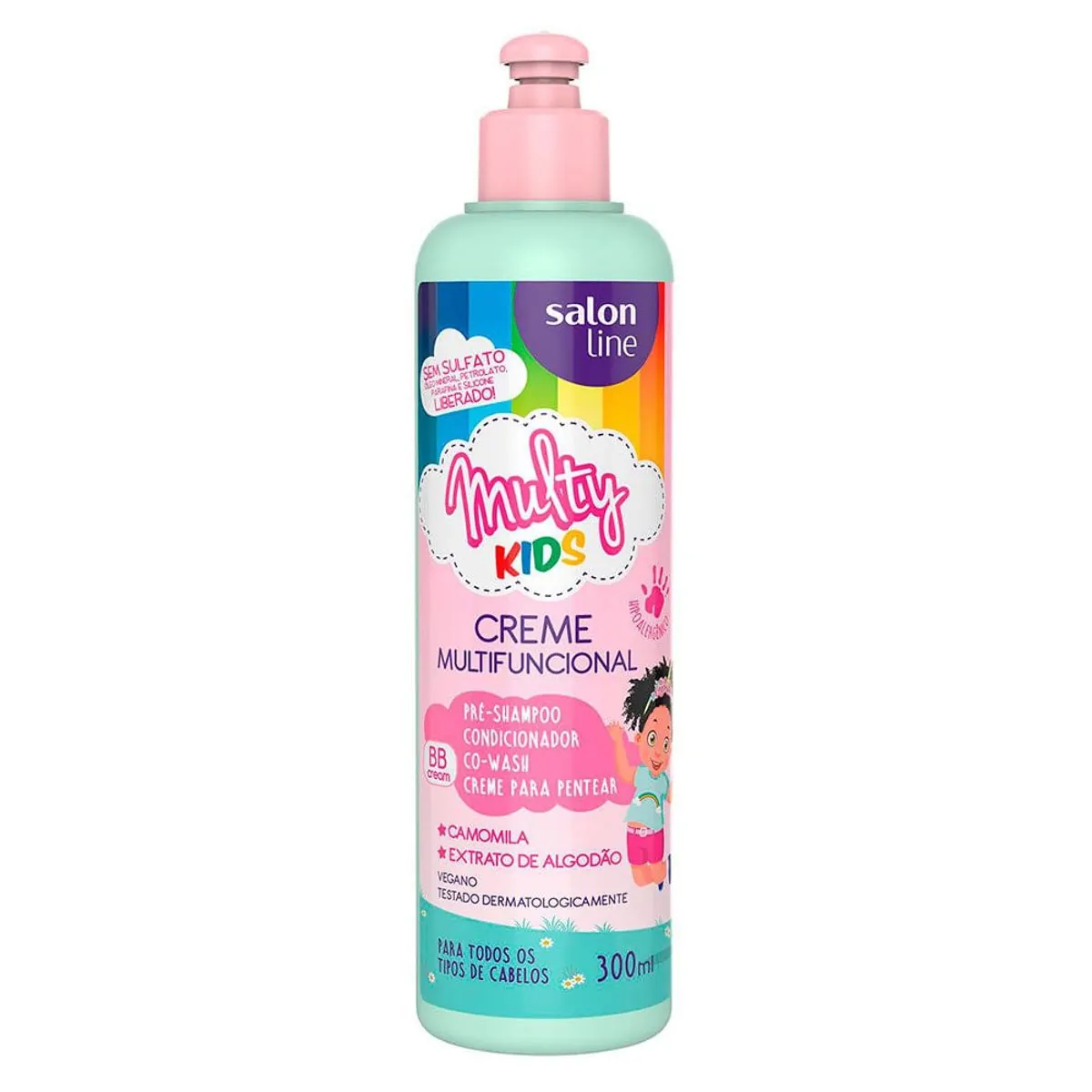 CREME PARA PENTEAR SALON LINE MULTIFUNCIONAL KIDS 300ML