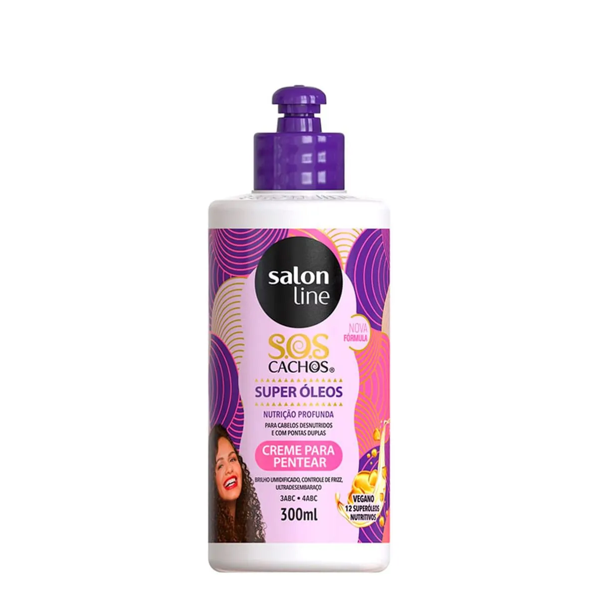 CREME PARA PENTEAR SALON LINE SOS OLEOS NUTRITIVOS 300ML