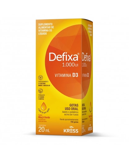 DEFIXA 1000UI VITAMINA D SABOR MACA GOTAS 20ML