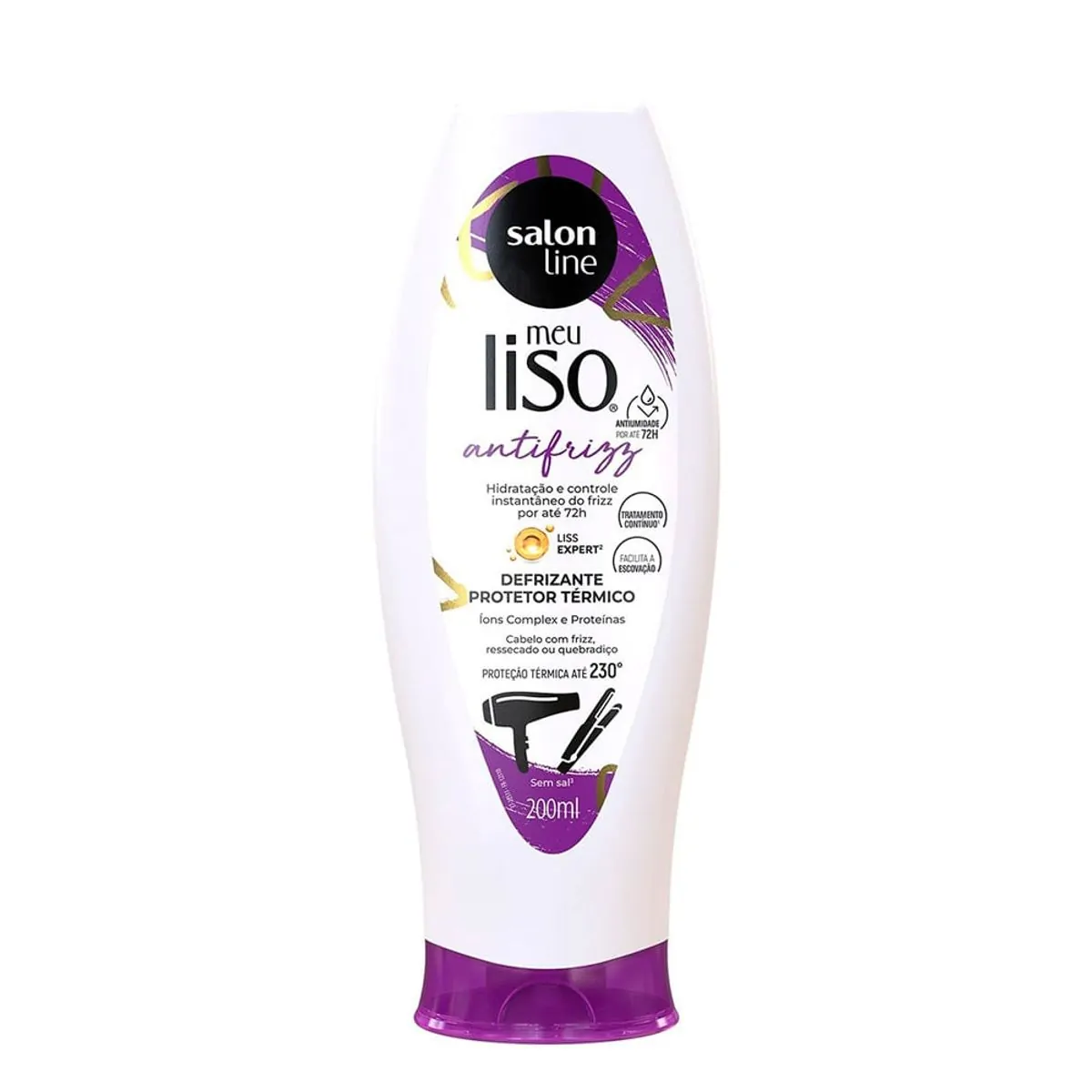 DEFRIZANTE SALON LINE MEU LISO ANTIFRIZZ PROTETOR TERMICO 200ML