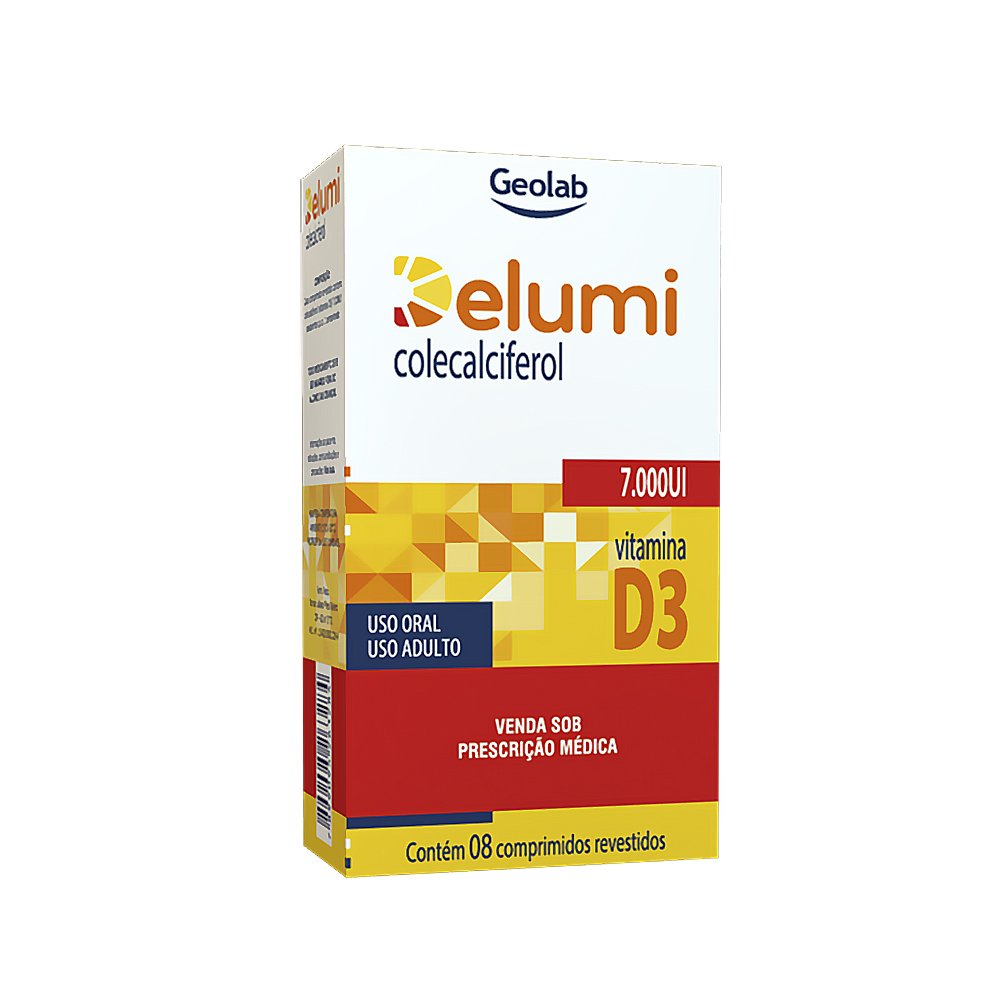 DELUMI 7000UI CAIXA COM 8 COMPRIMIDOS REVESTIDOS