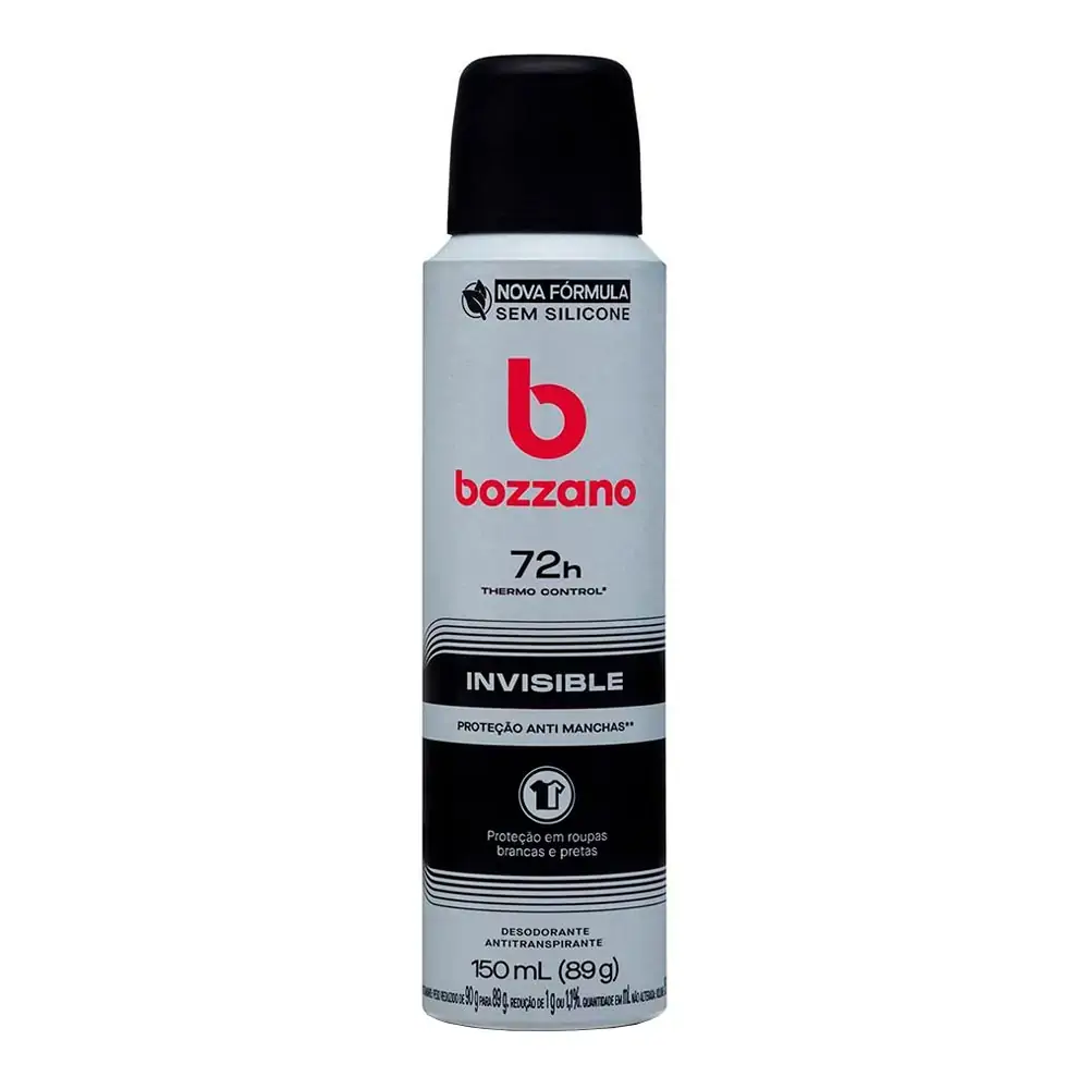 DESODORANTE AEROSOL BOZZANO INVISIBLE 90G
