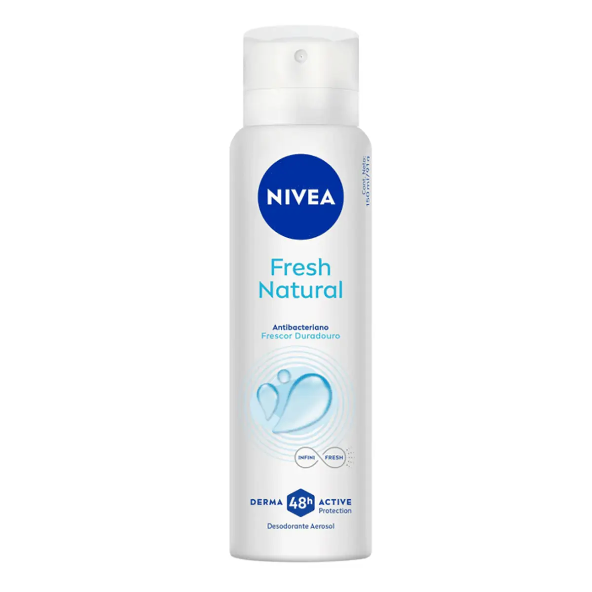 DESODORANTE AEROSOL NIVEA FEMININO FRESH NATURAL 150ML