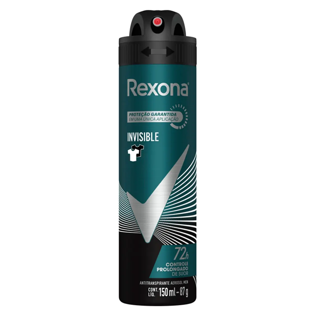 DESODORANTE AEROSOL REXONA 72H INVISIBLE 150ML