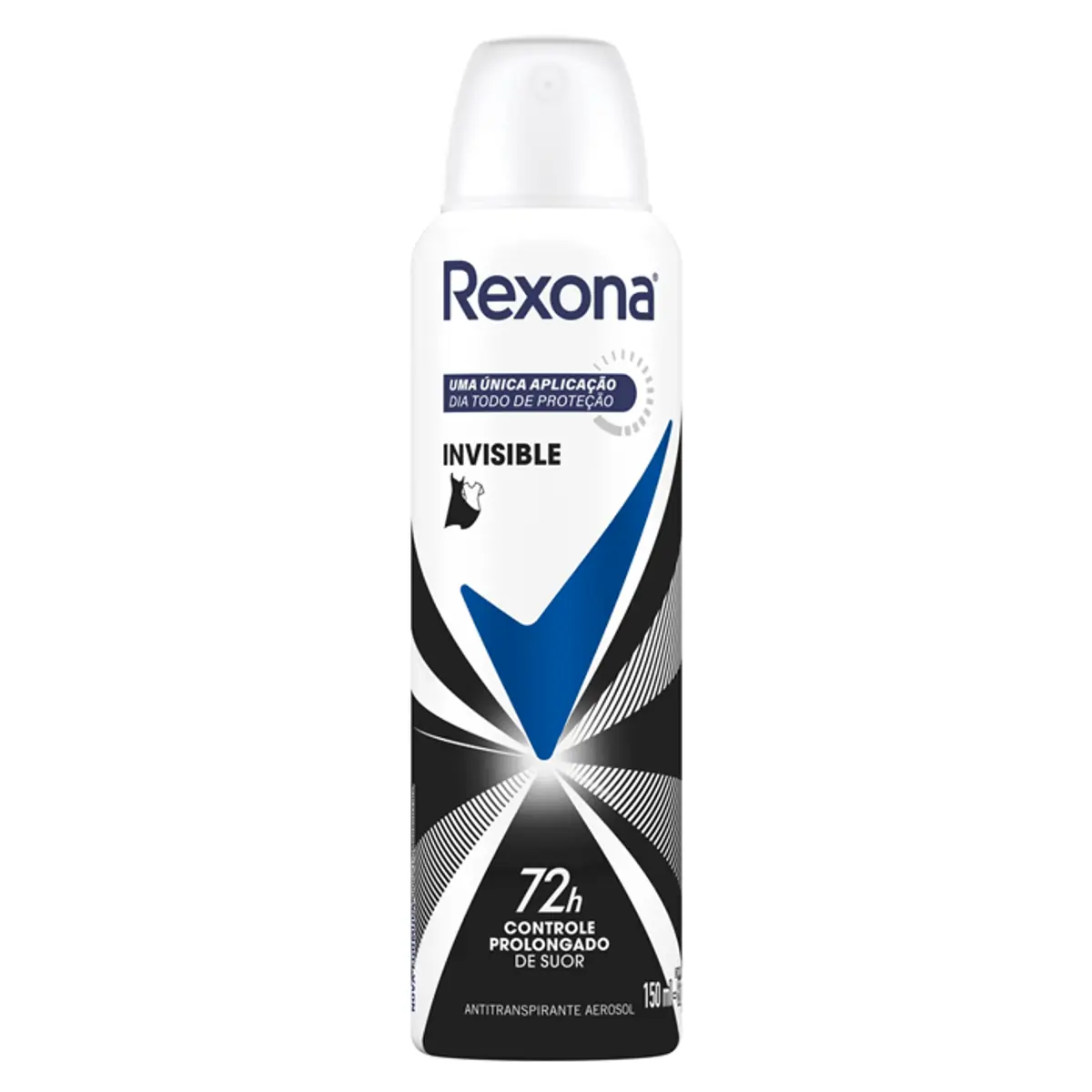 DESODORANTE AEROSOL REXONA 72H INVISIBLE 150ML