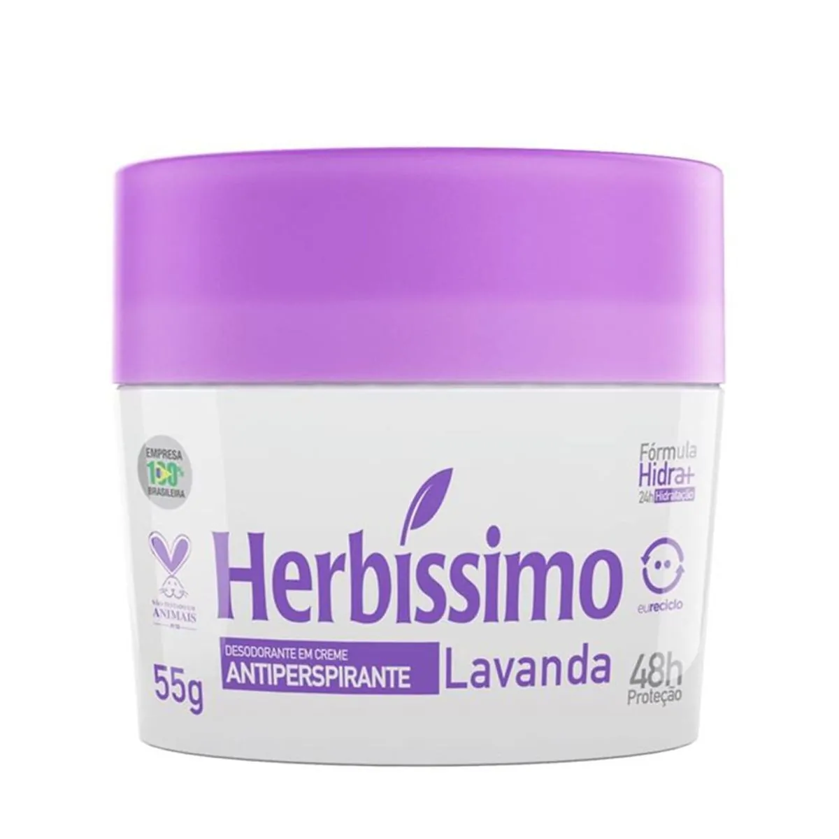 DESODORANTE CREME HERBISSIMO LAVANDA 55G